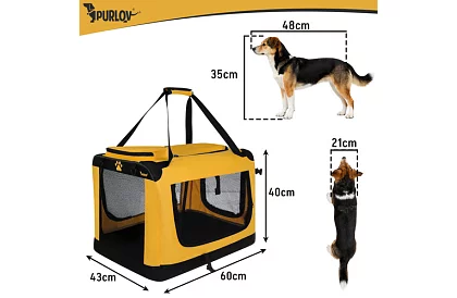 Składany transportowy worek dla zwierząt – 60 × 42 × 44 cm