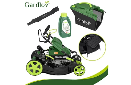 Kosiarka spalinowa DriveX PRO z napędem 196 cm³, 3,4 kW, 51 cm, 60 l kosz