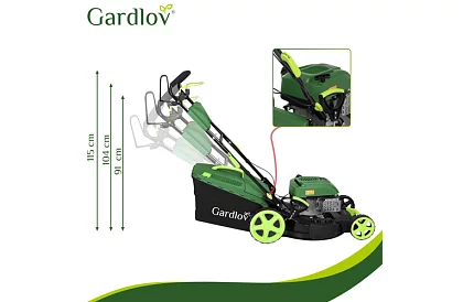 Kosiarka spalinowa DriveX PRO z napędem 196 cm³, 3,4 kW, 51 cm, 60 l kosz