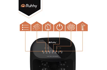 Urządzenie do masażu wodnego stóp z podgrzewaniem i hydromasażem – 550 W