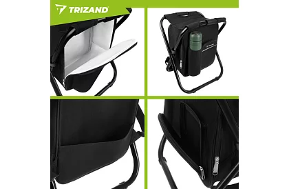 Krzesło wędkarskie z plecakiem Tourist 3w1 składane – nośność 150 kg