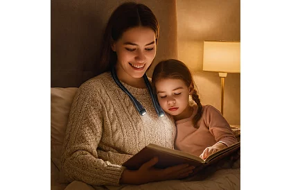 Lampa na szyję do czytania książek – ładowana przez USB-C