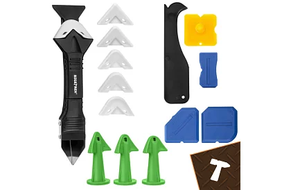 Zestaw szpatułek, zgarniaczy do nakładania i usuwania materiałów fugowych