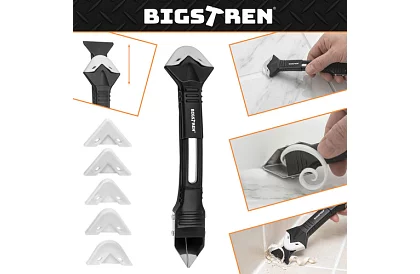 Zestaw szpatułek, zgarniaczy do nakładania i usuwania materiałów fugowych