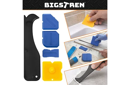 Zestaw szpatułek, zgarniaczy do nakładania i usuwania materiałów fugowych