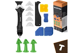 Zestaw szpatułek, zgarniaczy do nakładania i usuwania materiałów fugowych