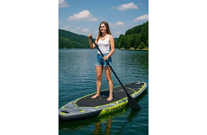 Paddleboard 350 cm - deska z wiosłem, siedziskiem, pompą i zestawem akcesoriów