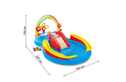 Nadmuchiwany plac zabaw wodny 297 x 193 x 135 cm - I57453NP