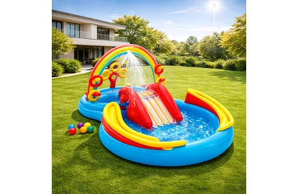 Nadmuchiwany plac zabaw wodny 297 x 193 x 135 cm - I57453NP