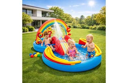 Nadmuchiwany plac zabaw wodny 297 x 193 x 135 cm - I57453NP