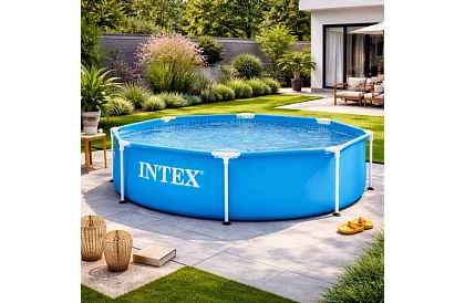 Basen z metalową ramą 1820 l – 244 × 51 cm I28205NP