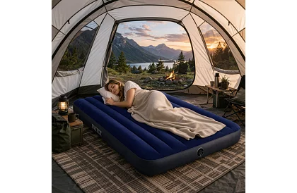 Materac samopompujący z weluru 137 × 191 × 25 cm – Dura-Beam