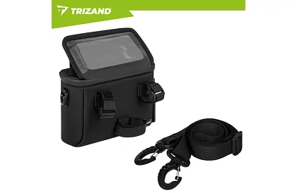 Wodoodporna torba na kierownicę roweru z uchwytem na telefon