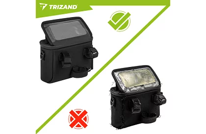 Wodoodporna torba na kierownicę roweru z uchwytem na telefon