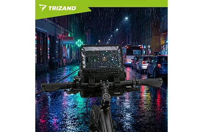 Wodoodporna torba na kierownicę roweru z uchwytem na telefon