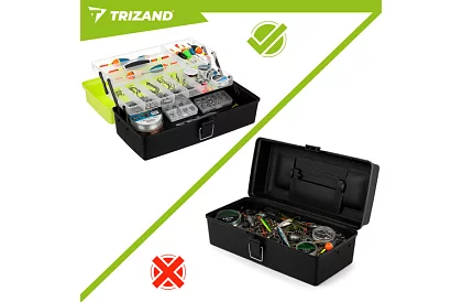 Skrzynka wędkarska 33 × 16 × 13 cm – organizer na akcesoria wędkarskie