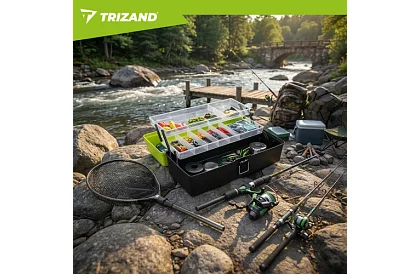 Skrzynka wędkarska 33 × 16 × 13 cm – organizer na akcesoria wędkarskie