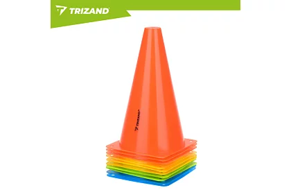 Treningowe kolorowe stożki 23 cm – zestaw 10 szt.