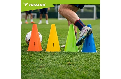 Treningowe kolorowe stożki 23 cm – zestaw 10 szt.