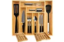 Organizer bambusowy do szuflad – regulowany sztućce