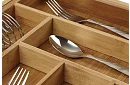 Organizer bambusowy do szuflad – regulowany sztućce