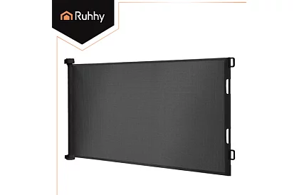 Wysuwana roleta zabezpieczająca do drzwi – szara - 160 cm