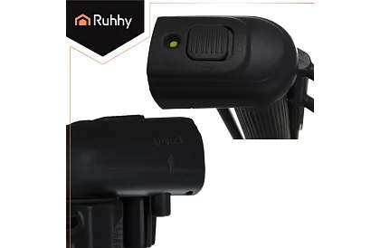 Wysuwana roleta zabezpieczająca do drzwi – szara - 160 cm