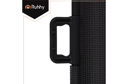 Wysuwana roleta zabezpieczająca do drzwi – szara - 160 cm