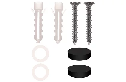 Półka łazienkowa - czarna - 50 cm