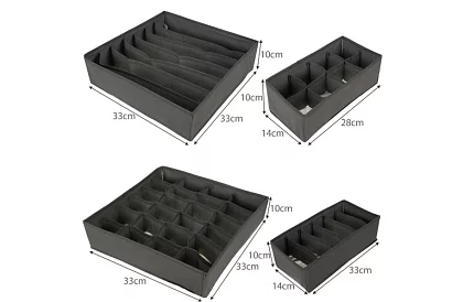 Organizery do szuflad na bieliznę – zestaw 4 szt.