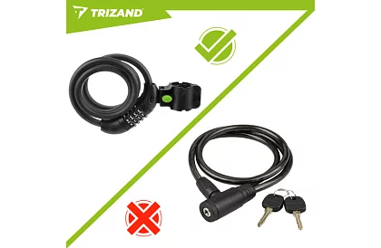 Zamek kodowy stalowy 120 cm – na rower i wyposażenie