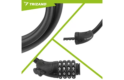 Zamek kodowy stalowy 120 cm – na rower i wyposażenie