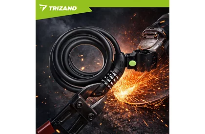 Zamek kodowy stalowy 120 cm – na rower i wyposażenie