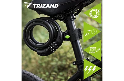 Zamek kodowy stalowy 120 cm – na rower i wyposażenie