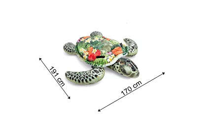 Materac dmuchany żółw 191 x 170 cm - materac I57555NP