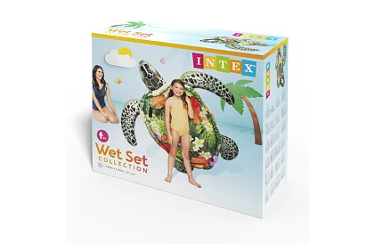 Materac dmuchany żółw 191 x 170 cm - materac I57555NP