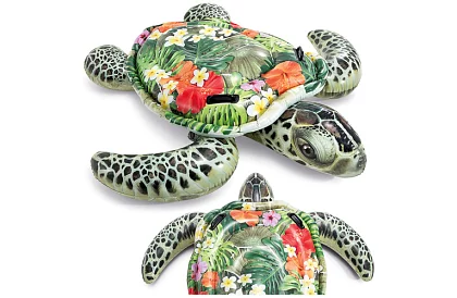 Materac dmuchany żółw 191 x 170 cm - materac I57555NP