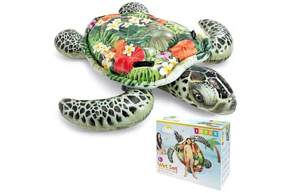 Materac dmuchany żółw 191 x 170 cm - materac I57555NP