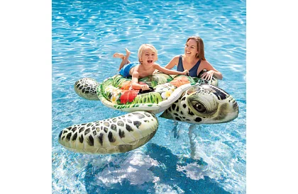 Materac dmuchany żółw 191 x 170 cm - materac I57555NP