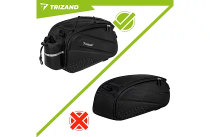 Torba na tylny bagażnik 10 l – wodoodporna torba rowerowa 39 × 20 × 15 cm