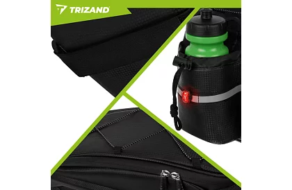 Torba na tylny bagażnik 10 l – wodoodporna torba rowerowa 39 × 20 × 15 cm