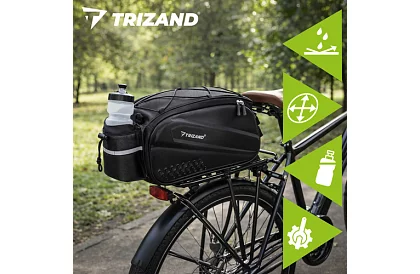 Torba na tylny bagażnik 10 l – wodoodporna torba rowerowa 39 × 20 × 15 cm