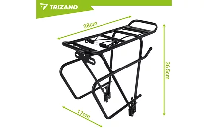 Uniwersalny tylny bagażnik rowerowy – aluminiowy, nośność 25 kg