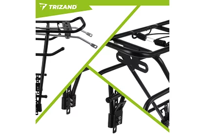 Uniwersalny tylny bagażnik rowerowy – aluminiowy, nośność 25 kg