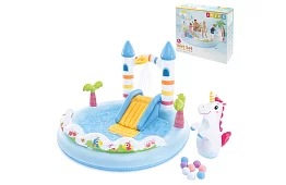 Nadmuchiwany plac zabaw wodny 196x178x127 cm - Zamek I56148NP