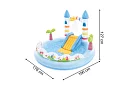 Nadmuchiwany plac zabaw wodny 196x178x127 cm - Zamek I56148NP
