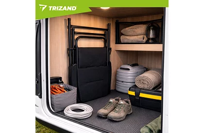 Składane krzesełko kempingowe tapicerowane 59x70x91 cm - czarne