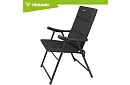 Składane krzesełko kempingowe tapicerowane 59x70x91 cm - czarne