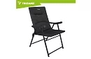 Składane krzesełko kempingowe tapicerowane 59x70x91 cm - czarne