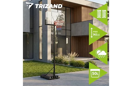 Kosz do koszykówki 135-305 cm - regulowany, wolnostojący